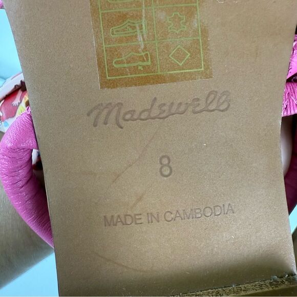 Madewell The Amel Slides Raspberry Frosting  Women’s Size 8 Styke NK019 - Picture 3 of 10